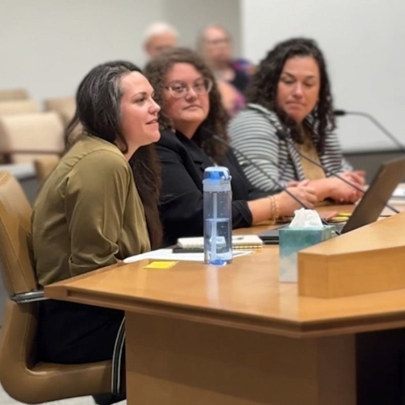 Staff members testifying before Minnesota legislature