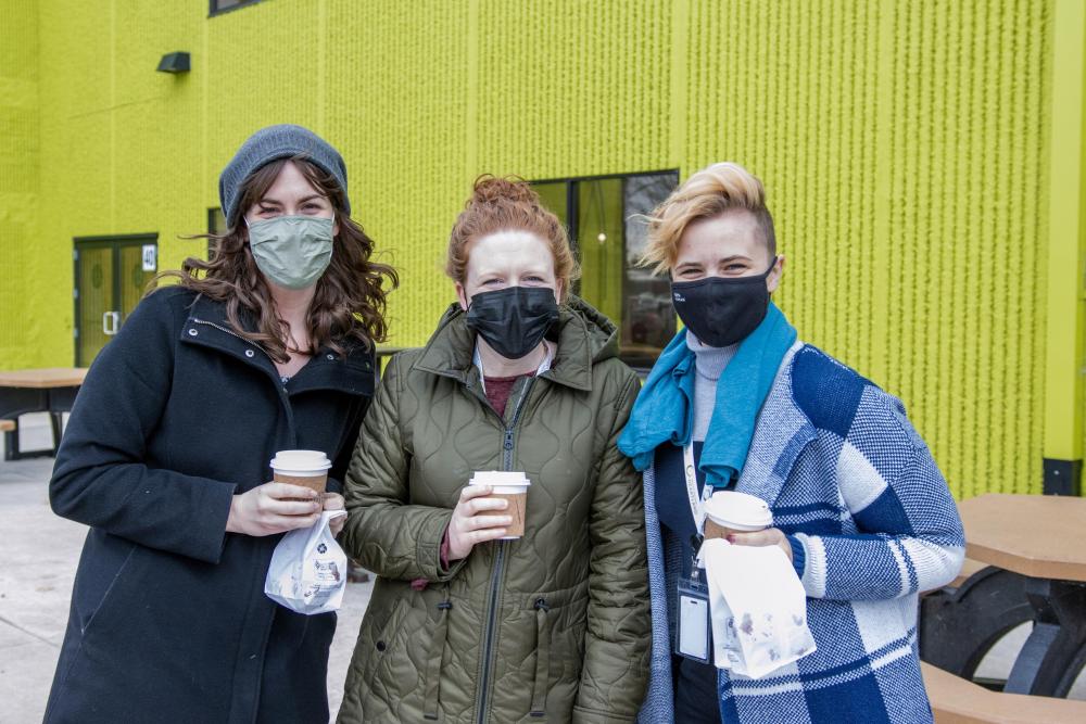 Group of employees outside of Brooklyn Park facility