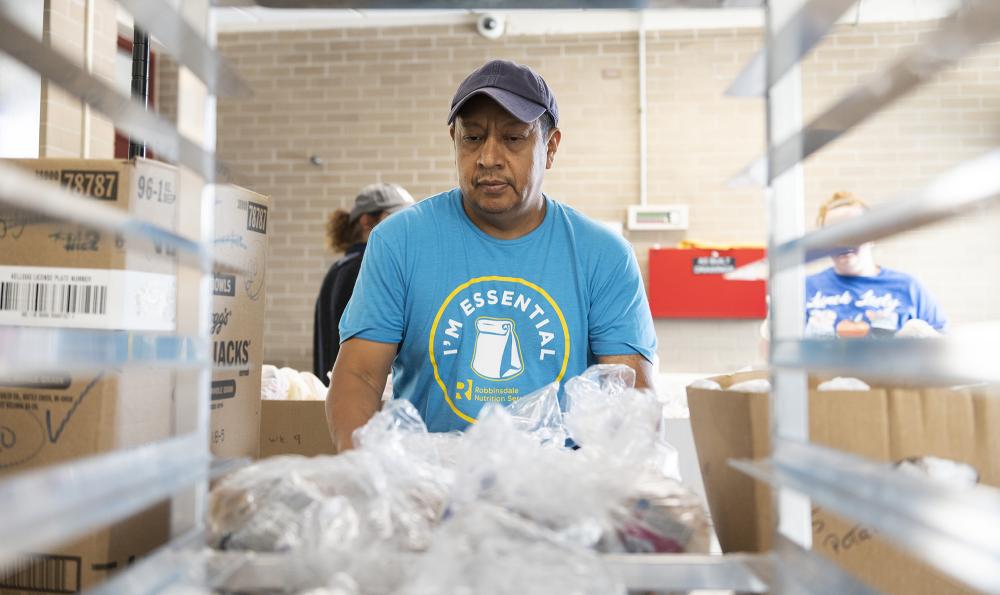 Man loading boxes