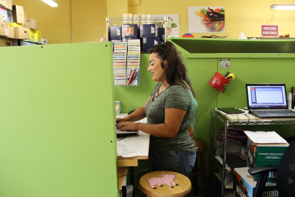 Person at Desk on telephone