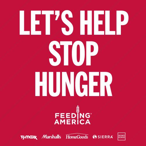 tjx help stop hunger campaign