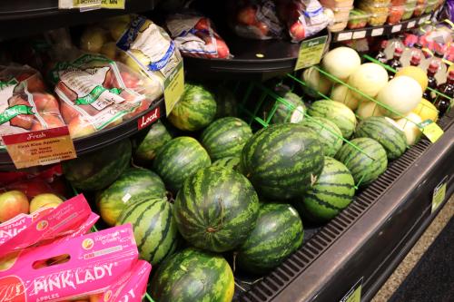 Produce shelf at the People's Food Co-op