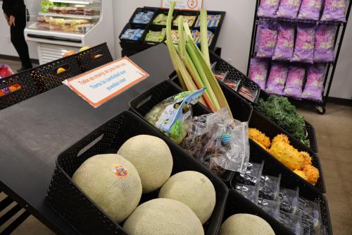 Photo of Produce at new Community Market.