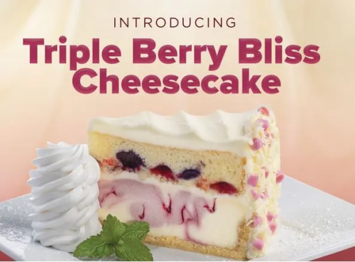The Cheesecake Factory's new Triple Berry Bliss Cheesecake
